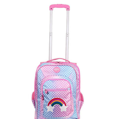 Mochila elf carro rosa 6457A